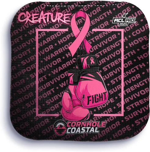 Miniatura 10 de Juego de 4 bolsas de maíz profesionales reguladoras para juegos de lanzamiento de cornhole, para todos los niveles de habilidad (criatura)