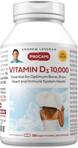Miniatura 16 de Andrew Lessman Vitamina Cápsulas – Alta Potencia, esencial para la absorción de calcio, apoya la salud de los huesos, la función muscular saludable
