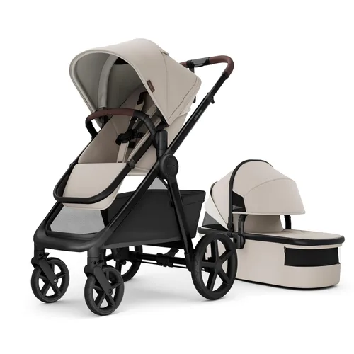 Miniatura 15 de Mompush cochecito estándar de tamaño completo, plegable en un solo paso, asiento con orientación delantera o trasera para niños, cesta de fácil Negro