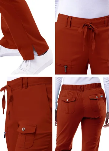Miniatura 4 de Adar Pro Scrubs para mujer, pantalones de yoga ajustados para piernas