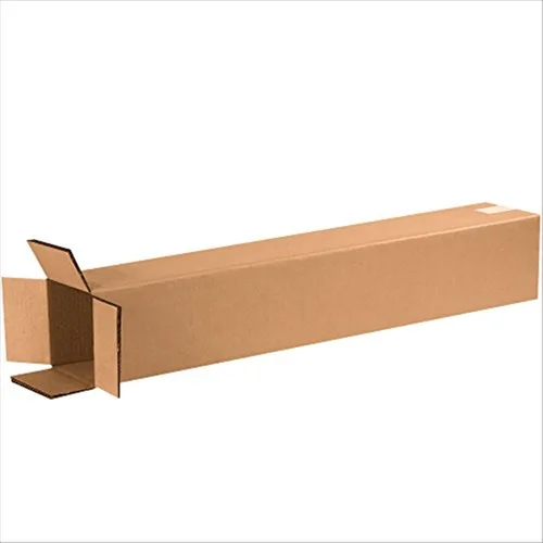 BOX USA Paquete de 15 cajas de cartón corrugado de doble pared resistente, 6 pulgadas de largo x 6 pulgadas de ancho x 36 pulgadas de alto, kraft,