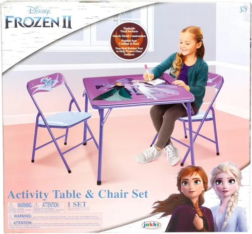 Miniatura 2 de Disney Frozen Juego de mesa y sillas plegables para niños de 36 meses hasta 7 años, incluye: 1 mesa