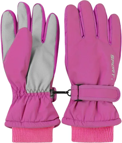 Miniatura 11 de American Trends Guantes de esquí de invierno para mujer, guantes de invierno impermeables para pantalla táctil, guantes de nieve