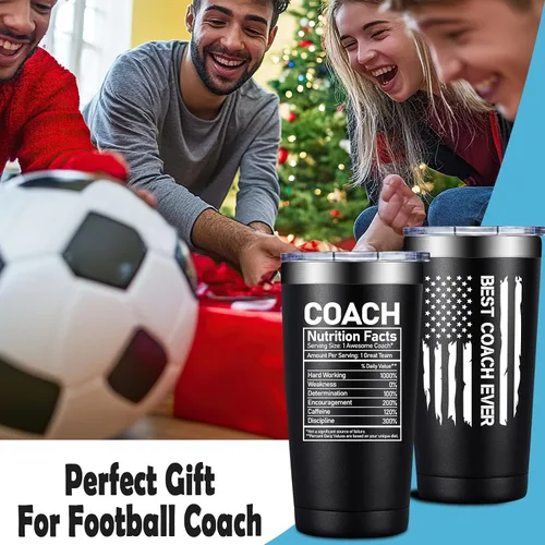 Miniatura 4 de Grifarny Regalos de Entrenador para Hombres, Mujeres - Vaso Tumbler del Mejor Entrenador de Todos los Tiempos 20 oz - Regalos de Apreciación