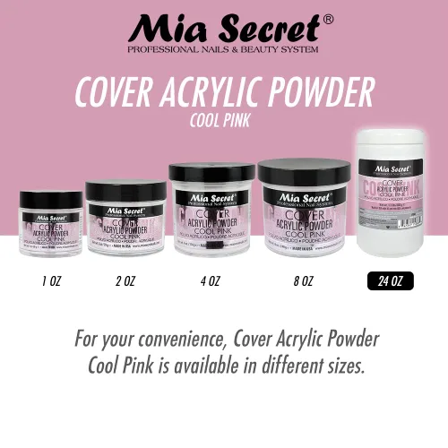 Miniatura 2 de Mia Secret Cubierta acrílica en polvo rosa frío, 1.5 libras.