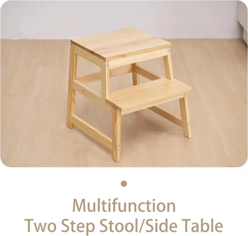 Miniatura 3 de Taburete de cocina para niños pequeños con alfombrilla antideslizante, Taburete de aprendizaje Montessori de madera para niños de Wood City, Torre