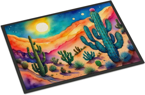 Miniatura 59 de Caroline's Treasures DAC1455MAT - Felpudo de la reina de la noche con diseño de cactus en color de 18 x 27 pulgadas, tapete para puerta delantera