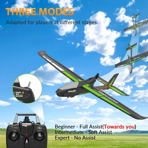 Miniatura 6 de VOLANTEXRC - Avión RC de nueva versión, avión de control remoto para adultos, avión RC de 4 canales con construcción de espuma duradera, 3 modos
