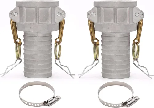 Miniatura 14 de Accesorios de bloqueo de leva global de aluminio Tipo F Cam & Groove Hose Fittings, acoplamiento Camlock de 1.5 pulgadas, enchufe de 1.5 pulgadas x