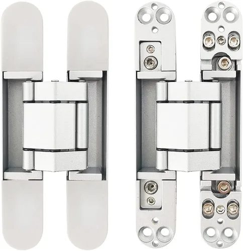 Miniatura 6 de Bisagras invisibles Bisagra de puerta oculta resistente Bisagra oculta 3-D ajustable - Negro -1 par 6"_Negro_Paquete de 2