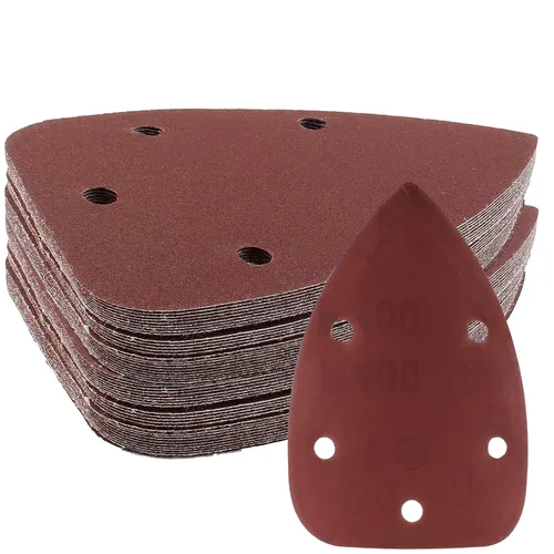 Miniatura 9 de 25 Piezas Papel de Lijado para Detalle de Ratón 40 Grano 5 Agujeros Hojas de Lijado para Ratón con Gancho y Bucle Almohadillas de Lijado para 140mm