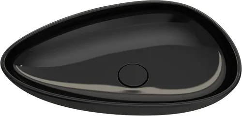 Miniatura 3 de BOCCHI Etna Vessel Arcilla refractaria 23.25 pulgadas con tapa de drenaje a juego en negro
