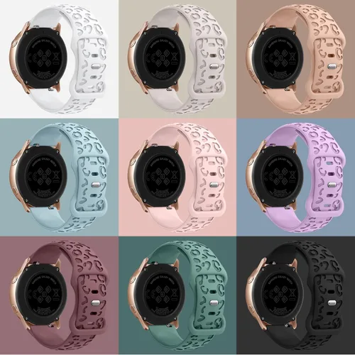 Miniatura 4 de 4 Pack de bandas grabadas con leopardo compatibles con Samsung Galaxy Watch 7/FE/6/5/4 Band 40mm 44mm, Galaxy Watch 5 Pro 45mm, Galaxy Active 2