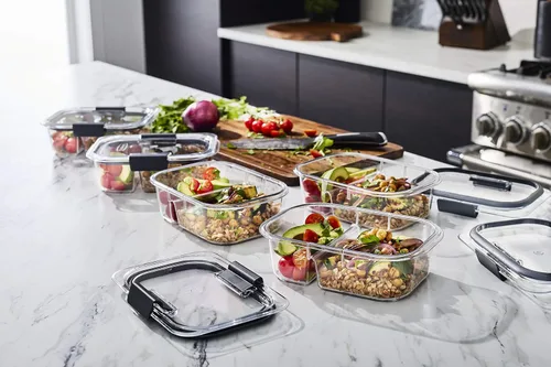 Miniatura 9 de Rubbermaid Brilliance Contenedores de almacenamiento de alimentos sin BPA con tapas
