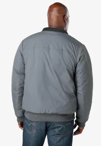 Miniatura 2 de KingSize Chaqueta bomber grande y alta con forro polar para hombre