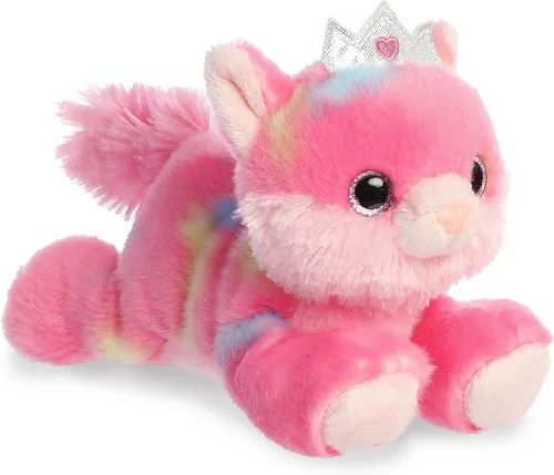 Aurora Vibrant Bright Fancies Princess Frutti Kitty - Divertido llamativo - Abrazos encantadores - Rosa 7.5 pulgadas