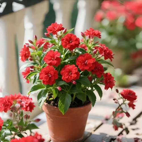 Miniatura 2 de Impatiens - 100 semillas de flores de bálsamo para plantar al aire libre, flores anuales de jardín vibrantes, floración rápida, ideal para camas
