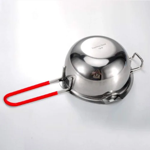 Miniatura 4 de Olla de baño maría de acero inoxidable con mango resistente al calor para derretir chocolate, dulces y hacer velas
