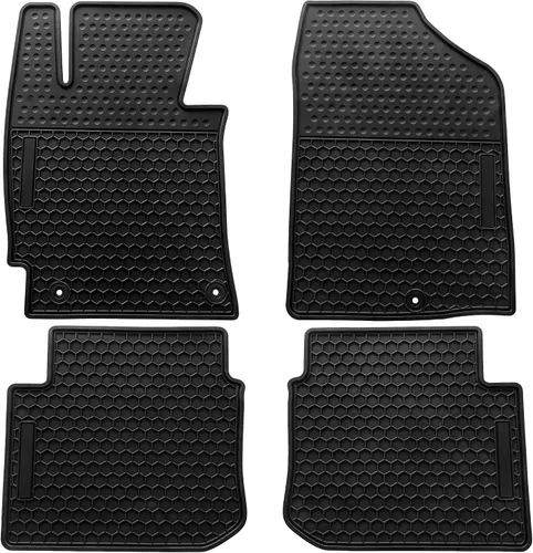 Alfombrillas de coche personalizadas para Hyundai Elantra 2011 2012 2013 2014 2015 2016 inodoro, lavable, resistente de goma (para todo tipo de Negro