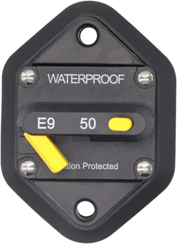 Miniatura 56 de E69 Interruptor de circuito de 10 A T3 con restablecimiento manual Mini de montaje en superficie IP66 Interruptor conmutable de 10 A