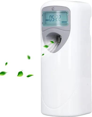 Dispensador automático de ambientador en aerosol, dispensador de fragancia ABS de montaje en pared, mini dispensador de perfume en aerosol para el