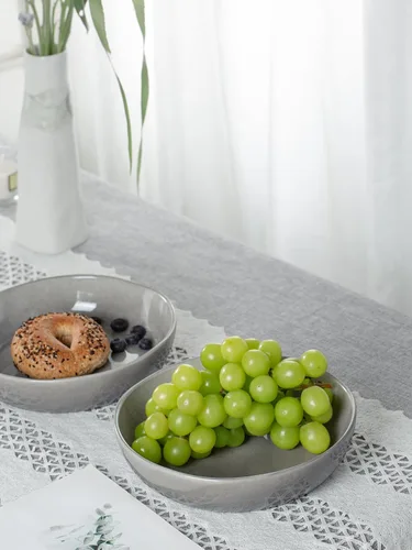 Miniatura 5 de famiware Aurora - Cuencos para pasta de 8.75 pulgadas, cuencos grandes de 32 onzas para cocina, ensalada, sopa, platos de pasta de gres irregular