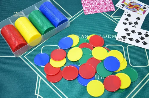Miniatura 6 de Smartdealspro Juego de 160 fichas de póquer de plástico opaco de 1 1/2 pulgadas con caja para juegos de cartas de casino