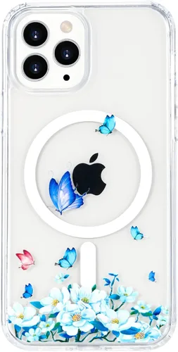 Miniatura 20 de Funda magnética diseñada para iPhone 11 Pro Max, [probada en caídas de grado militar] [compatible con MagSafe] Funda protectora delgada translúcida