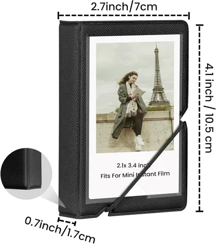 Miniatura 4 de Álbum de Fotos Mini Lifting con 28 Bolsillos para Imágenes de 2x3 Pulgadas que se Ajusta a Cámara Instantánea Fujifilm Instax Mini 7s 8 9 11 25 26