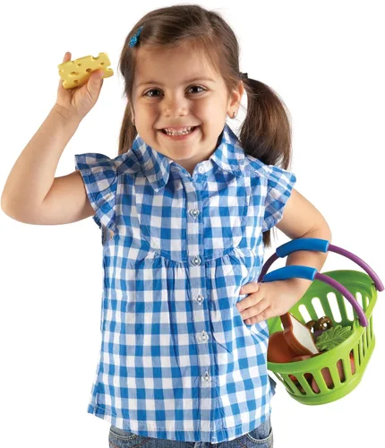 Miniatura 3 de Learning Resources New Sprouts Canasta de Almuerzo, Comida de Juguete, Set de 18 Piezas, Edades 18 Meses+