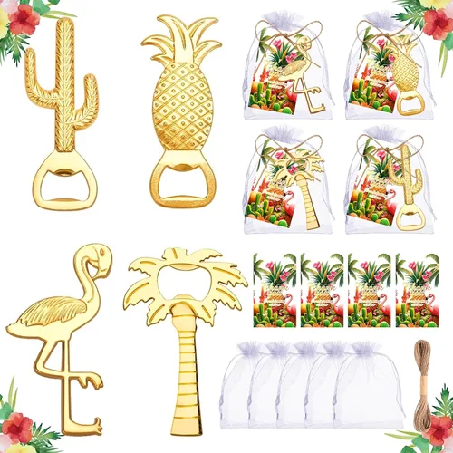 Miniatura 10 de 50 unidades de abrebotellas Keycahin de huella de bebé, llavero Poppin botellas de baby shower con tarjetas, carrito de bebé en forma de regalo