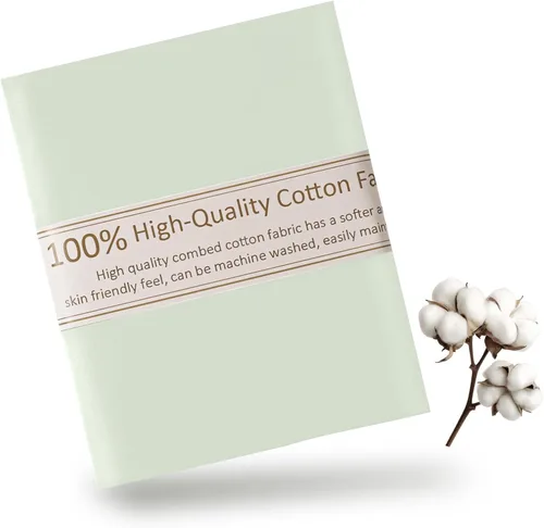 Miniatura 10 de Tela de Algodón Azul Bebé para Coser de 59 Pulgadas de Ancho, Tela de Popelina de Algodón 100% Natural por Yarda, Material de Algodón Suave
