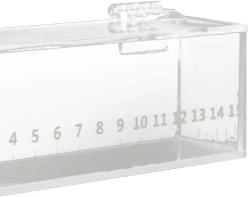 Miniatura 6 de MagiDeal Caja de visualización de peces de pesca de acrílico con tapa, mini acuario al aire libre e interior, pequeña, portátil, caja segura