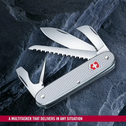 Miniatura 5 de Victorinox Swiss Army 7 Navaja Suiza, Navaja de Bolsillo de 7 Funciones Hecho en Suiza con 2 Hojas (Hoja Grande y de Poda), Sierra para Madera