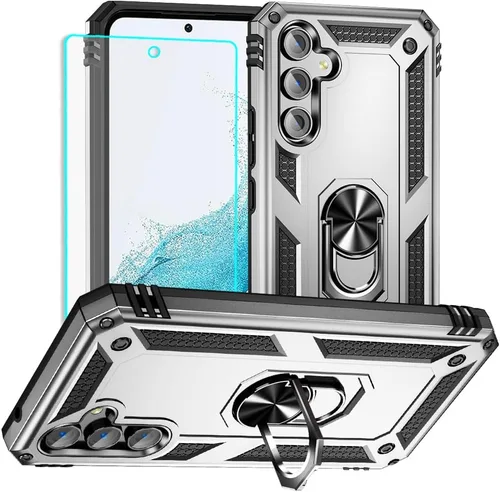 Miniatura 11 de Funda para Samsung A54 5G, Galaxy A54 5G con protector de pantalla HD, [grado militar de 16 pies a prueba de caídas], anillo protector a prueba