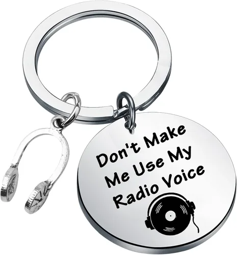 FAADBUK Divertido regalo de DJ de radio regalo de anfitrión de radio No me hagas usar mi radio Regalo de voz para operadores de radio