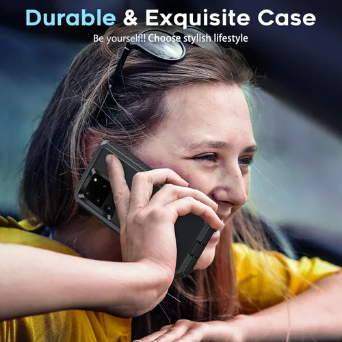 Miniatura 5 de LeYi Funda compatible con Samsung S20 Ultra: funda resistente 3 en 1 para Samsung Galaxy S20 Ultra, funda de grado militar a prueba de golpes