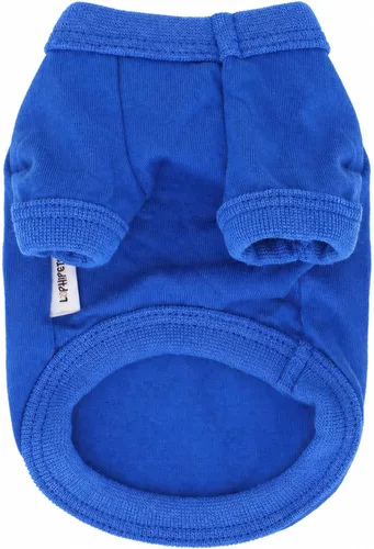 Miniatura 3 de LOPHIPETS Camiseta de perro 100% algodón para perros pequeños Taza de té Chihuahua Yorkie Ropa para cachorros - Azul/XXS