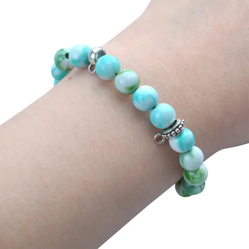 Miniatura 5 de Cuentas de plata tibetana de 3.53 oz (alrededor de 100-150 piezas) para joyería, para collares, pulseras, joyería, 5 estilos