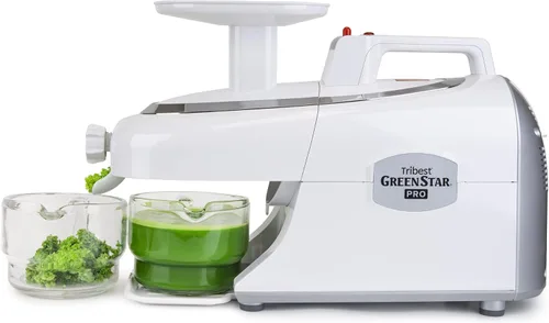 Miniatura 3 de Tribest Greenstar GS-P501-B Pro Jumbo - Exprimidor de masticación lenta, exprimidor de prensa fría de doble engranaje y extractor de jugo