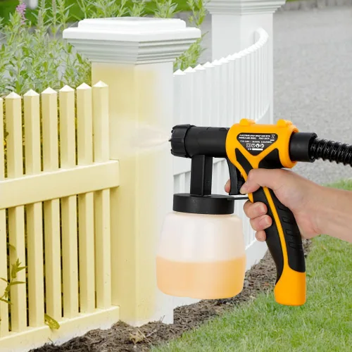 Miniatura 7 de Hoteche Pulverizador de pintura eléctrico HVLP de 700 W Contenedor de 27.1 fl oz, boquilla de 0.098 in, flujo de 33.8 fl oz/min, manguera de 9.8 ft