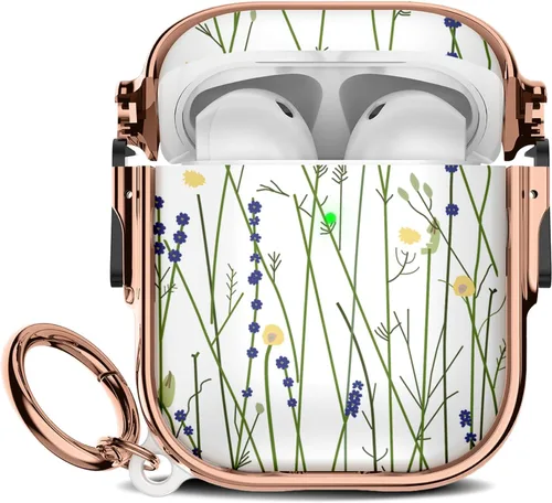 Miniatura 40 de Maxjoy para Funda Linda de AirPods 2 (2019) con Bloqueo de Seguridad, Compatible con Funda de AirPod de 2ª Generación de Mármol para Mujeres