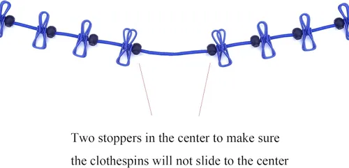 Miniatura 5 de HAWATOUR Clothesline - Equipo de campamento, tendedero retráctil portátil con 12 pinzas para la ropa para viajes y vehículos recreativos, accesorios