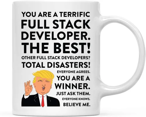 Miniatura 42 de Andaz Press Funny President Donald Trump - Taza de café de 11 onzas, excelente instructor aeróbico, paquete de 1, taza de cerámica para beber