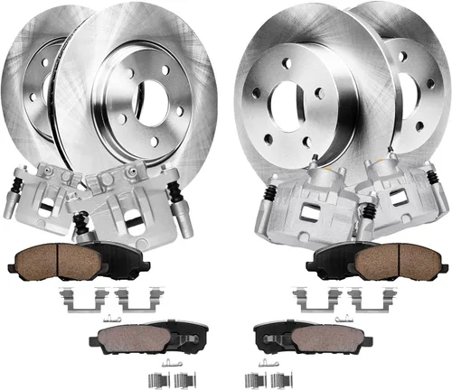 Miniatura 66 de Detroit Axle - Rotores de freno para Chrysler 200 2015 2016 2017, Rotores de freno de disco de reemplazo: 12.01" pulgadas delantero y 10.95
