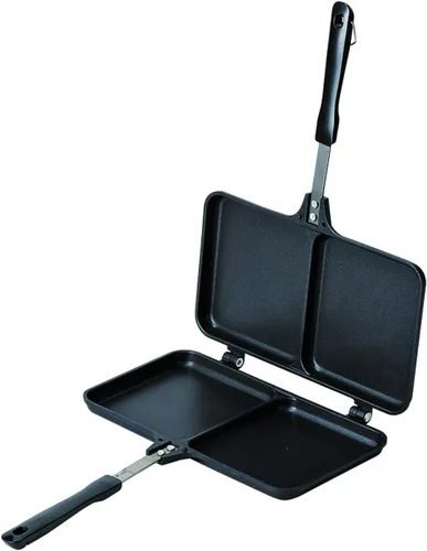 Miniatura 11 de Pearl Metal D-6537 D-6537 Snack DE-SEII - Quemador de gran formato procesado con flúor, 4 agujeros, color negro aluminio