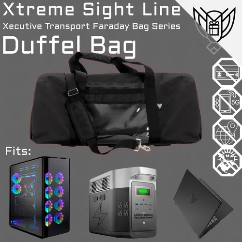 Miniatura 22 de Xtreme Sight Line ~ Xecutive Transport Faraday Bolsa de lona para torres de computadoras y otros dispositivos electrónicos grandes ~ Seguridad