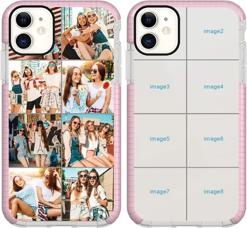 Miniatura 23 de Funda de teléfono personalizada para iPhone 11, diseño personalizado de fotos de collage de múltiples imágenes, resistente a los golpes, resistente