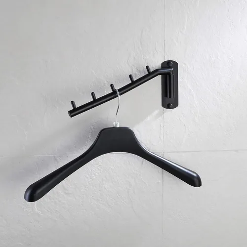 Miniatura 3 de JQK Perchero plegable, Soporte de gancho de brazo oscilante de acero inoxidable, Sistema de colgar ropa, Organizador de almacenamiento de armario