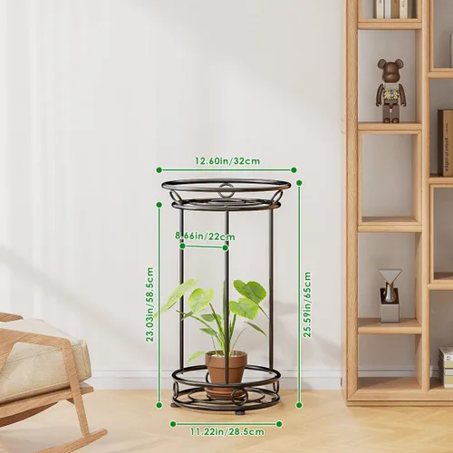 Miniatura 4 de YIUKEA - Soporte para plantas para interiores y exteriores - Estante organizador alto de varios niveles de metal para macetas, exhibidor de flores